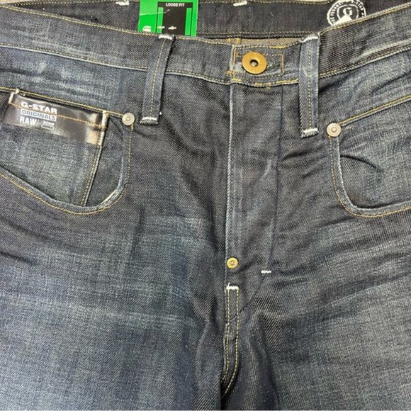 NWT G-Star Raw 3301 Men's Blade Loose Travis Wash Denim Jeans Size 30/34 - Picture 7 of 7